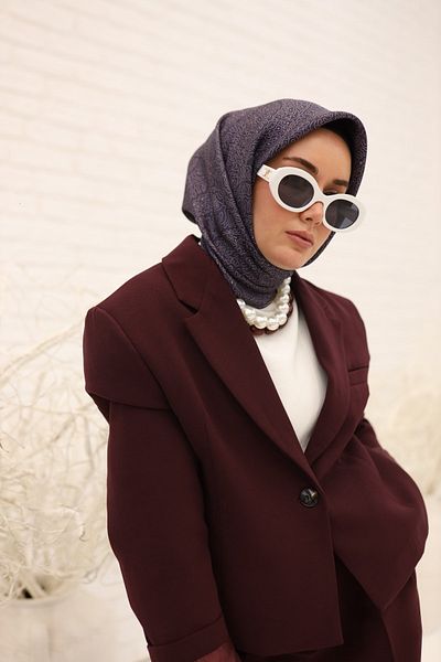 Silk Home Μεταξωτό κασκόλ με μοτίβο Ivy