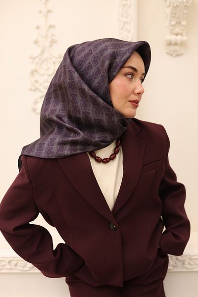 Silk Home Μεταξωτό κασκόλ με μοτίβο πόρων