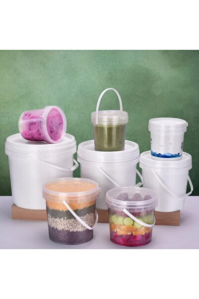 mastergold (2 Pack) Clear Plastic Food Container ( 5L ) with Lid Freezer Microwave Safe Food Grade Reusable