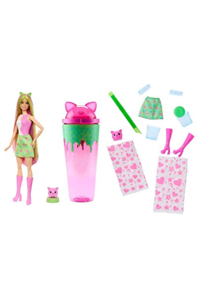 Barbie Pop Reveal Milkshake Serisi - Pembe Kedi JCN87