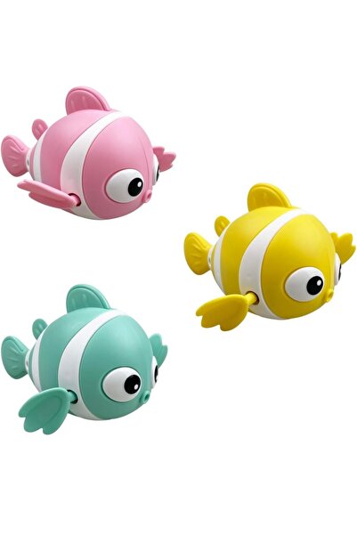 Mi-ÇA HOME 1 Adet Deniz Havuz Banyo Oyuncağı Suda Yüzen Kurmalı Oyuncak Balık Deniz Canlıları