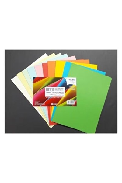 Temat Renkli Fotokopi Kağıdı 100 Yaprak