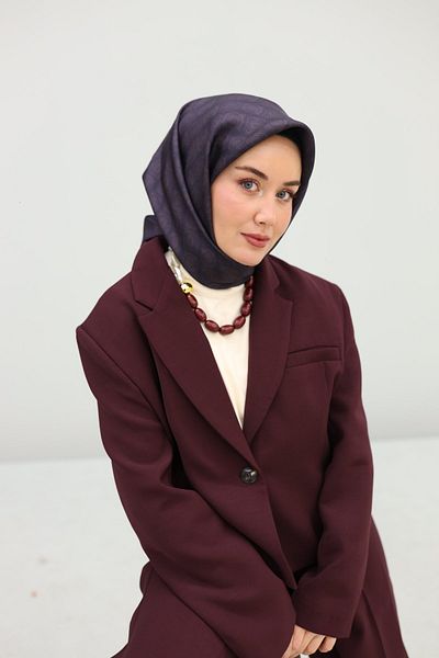 Silk Home Μεταξωτό κασκόλ με μοτίβο πόρων