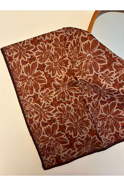 Silk Home Μαλακό βαμβακερό κασκόλ Şebboy Pattern