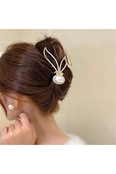 Pelin Aksesuar Cataramă cu ureche de iepure perlat