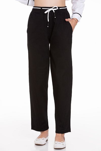 ANGELOS GIRLS Girl's Gabardine Trousers with Elastic Waist and Cord Px452.1