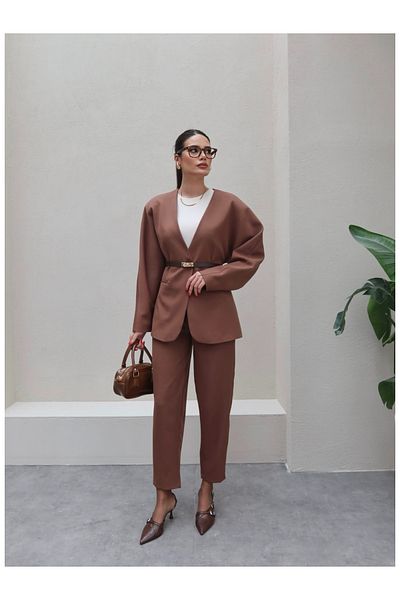 ESRAHELVACI Seated Waist Jacket Pants Set