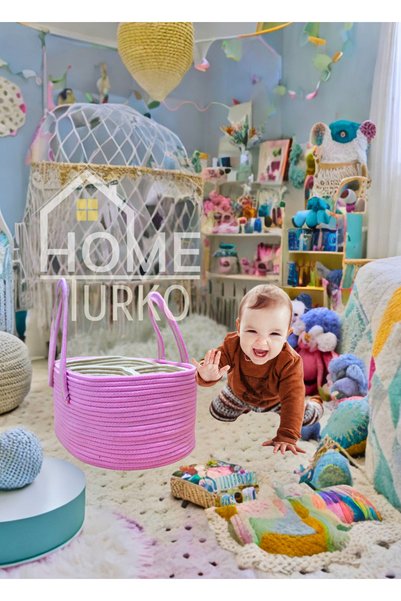 HomeTurko حقيبة يد كبيرة الحجم من الجوت الحديثة للأمهات والرضع مع منظم قابل للإزالة وسلة غسيل