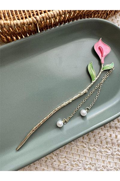 Pelin Aksesuar Ιαπωνικό ραβδί κουλούρι Lily Flower