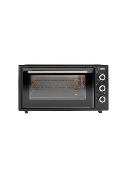 GL GENERAL 60 Lt Electrical Oven, 6 Functions, 60x49cm, 2100 W, Double Glass, Light, Tray & Stand Included