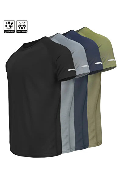 Karatopak 4-Piece Quick Dry Athletic Technical Performance Sports T-Shirt