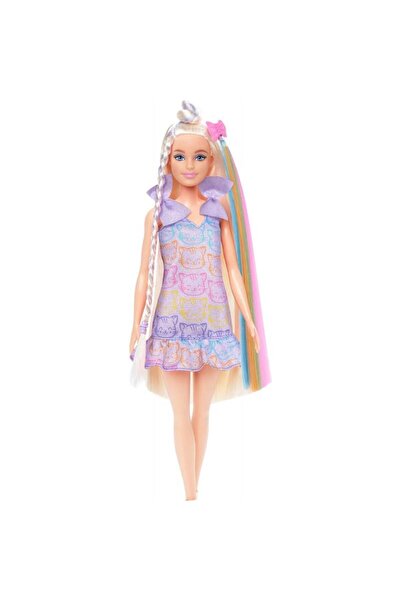 Barbie Upuzun Muhteşem Saçlı Bebekler Saç Tasarım Oyun Seti JCT72