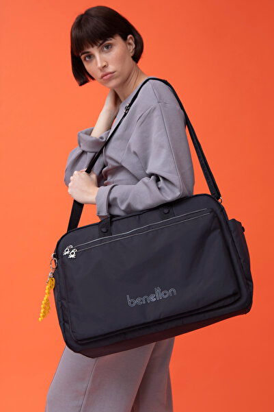 United Colors of Benetton Unisex Travel Bag - Benetton Black Bnt1466
