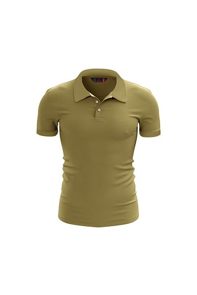 raru Tricou polo pentru bărbați ASTRUM KHAKI