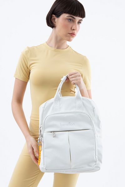 United Colors of Benetton BENETTON ΓΥΝΑΙΚΕΙΟ ΣΑΚΙΔΙΟ ΠΙΣΩ ΛΕΥΚΟ BNT1577