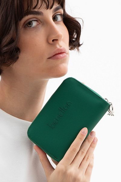 United Colors of Benetton محفظة بينيتون للسيدات زمرد BNT1303
