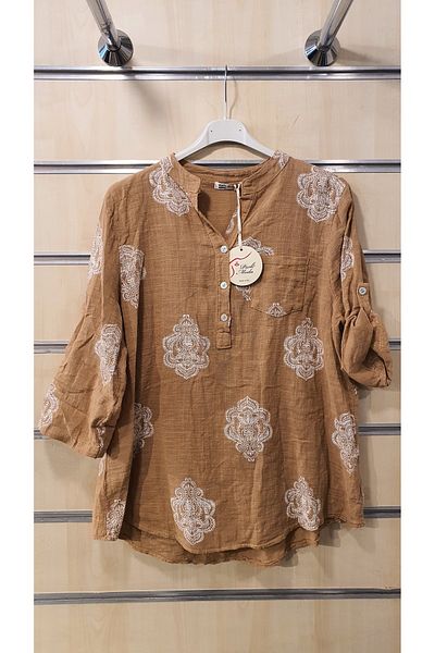 Park Moda ИТАЛИАНСКА РИЗА С ЕТНИЧЕСКИ ПЛОЧКИ