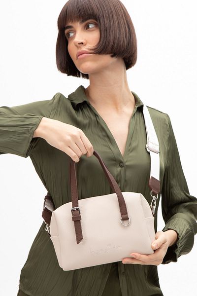 United Colors of Benetton Geantă Crossbody Beneton pentru femei - Bej/Maro BNT1582