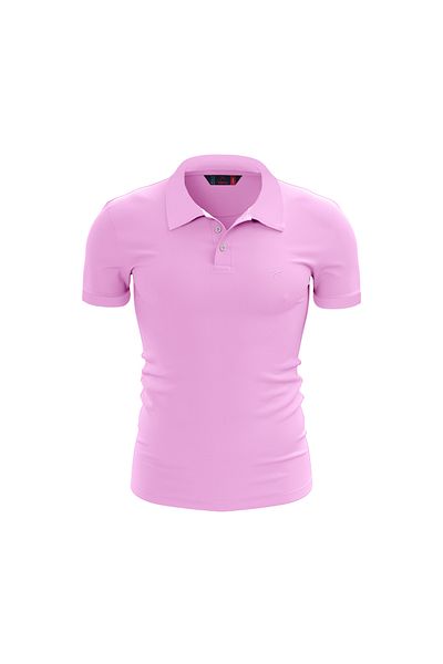 raru Ανδρικό μπλουζάκι πόλο ASTRUM PINK