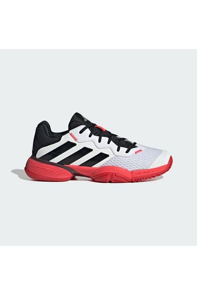 adidas Women's White Barricade K Tennis Shoes Ih5545