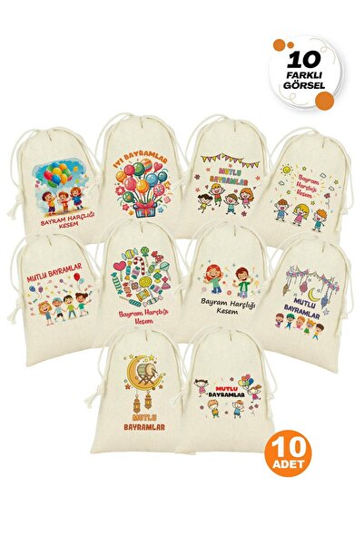 Çınar Bez Çanta Bayram Harçlığı Kesesi (10ADET)