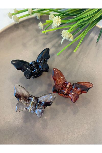 Pelin Aksesuar Triple Medium Size Butterfly Latch Clasp Set