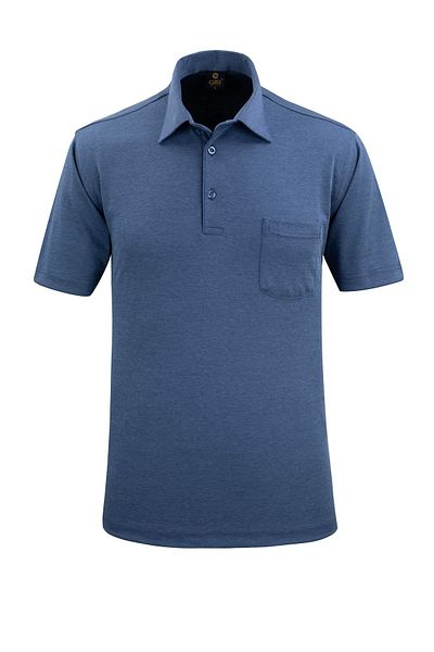 Çizgi Triko Ανδρικό πουκάμισο με γιακά μπλουζάκι Classic Fit - 4910BAT