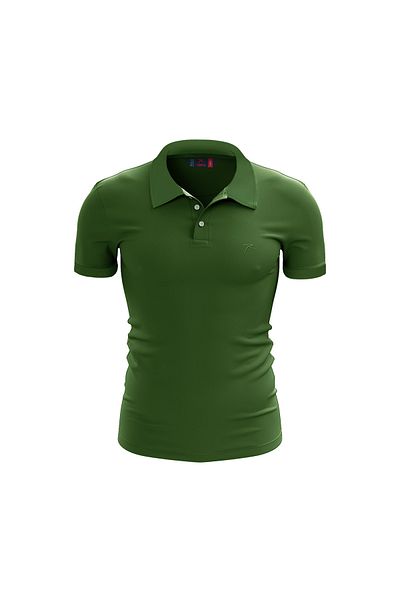 raru Ανδρικό μπλουζάκι πόλο ASTRUM GREEN