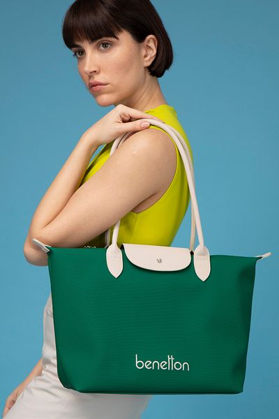United Colors of Benetton Emerald-White Benetton Women's Shoulder Bag Bnt1611