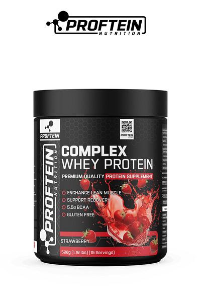 Proftein Whey Complex 500g 15 Serve Strawberry Flavored
