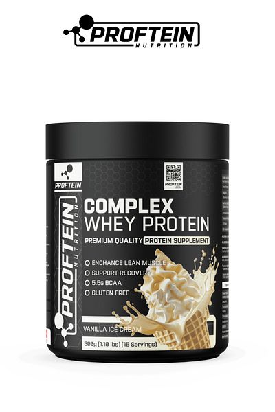 Proftein Whey Complex 500g 15 Serve Vanilla Ice Cream Flavored