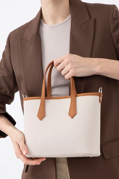 United Colors of Benetton Benetton Beige-Camel Women's Handbag - Bnt1588