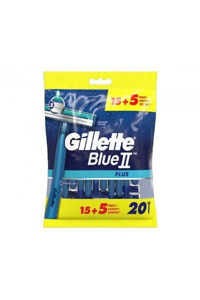 Gillette Gillette Blue II Plus Men's Razor - 15 + 5 Pieces - 7702018467266