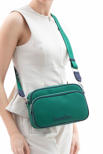 United Colors of Benetton Geantă Crossbody Benetton pentru femei - Emerald-Lacquer BNT1599