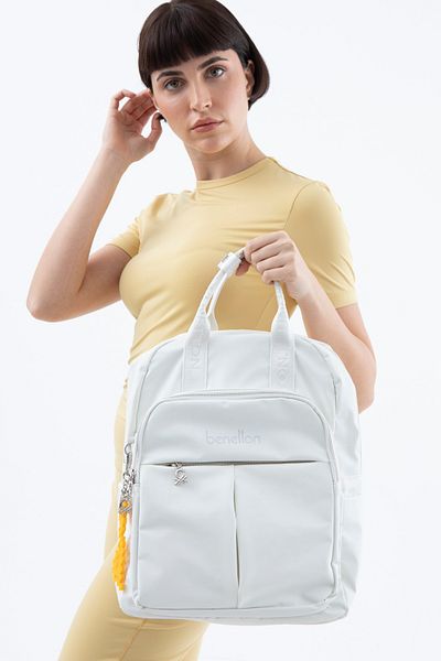 United Colors of Benetton BENETTON ΓΥΝΑΙΚΕΙΟ ΣΑΚΙΔΙΟ ΠΙΣΩ ΛΕΥΚΟ BNT1577