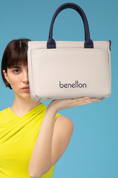 United Colors of Benetton Beneton Women's Shoulder Bag - Stone and Laci Bnt1614