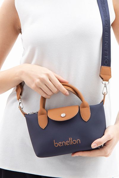 United Colors of Benetton GEANT DE CRUCE BENETTON FEMEI ALBASTRU MARINE-CAMEL BNT1601