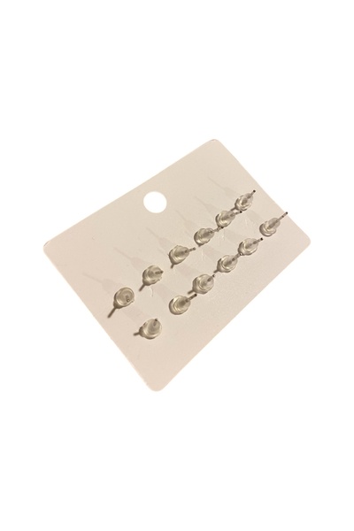 MODA KADIN 12'Lİ ZİRKON TAŞLI KÜPE SETİ