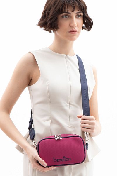 United Colors of Benetton Geantă de umăr Benetton pentru femei - Prune-Bleumarin BNT1626