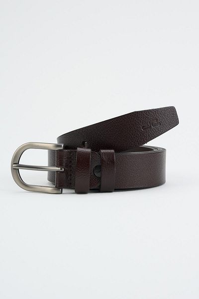 Deri Company Ανδρική καφέ δερμάτινη ζώνη 112545