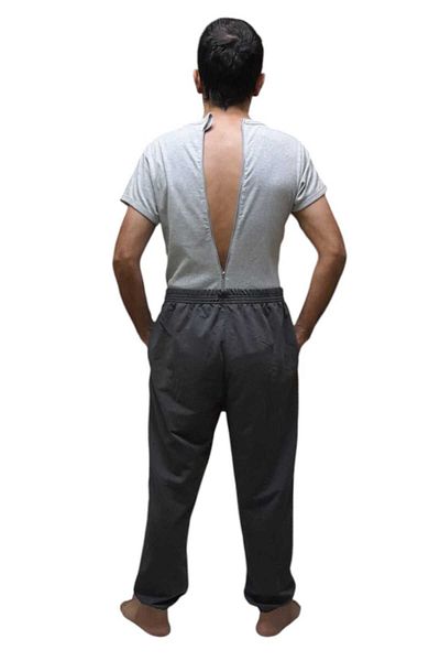Fidan Back Zippered Patient Jumpsuit
