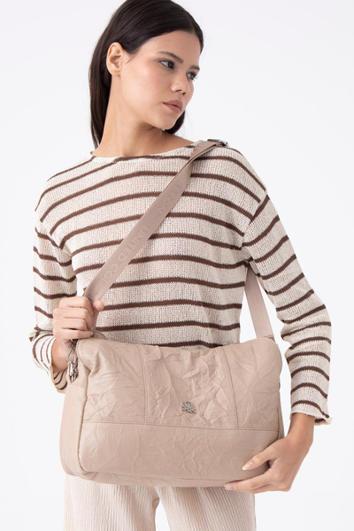 United Colors of Benetton Geantă de umăr Beneton pentru femei - culoarea pielii BNT1474