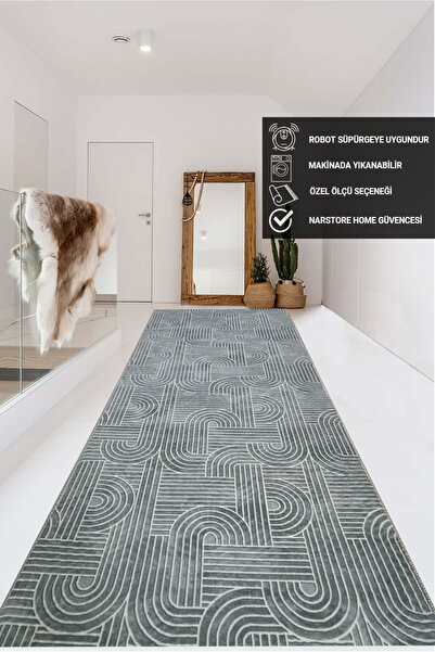 NaRStore Home ELİT RÖLYEF ANTRASİT BEYAZ KABARTMALI KAYMAZ TABAN YIKANABİLİR ...