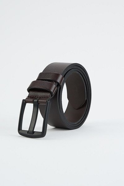 Deri Company Ανδρική καφέ δερμάτινη ζώνη 112547