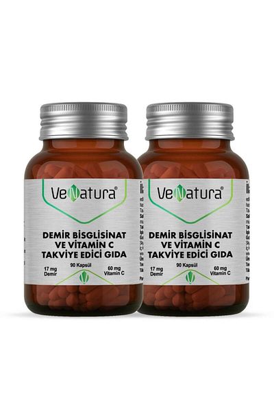 VeNatura 2 Iron Bsg and Vitamin C 90 Capsules