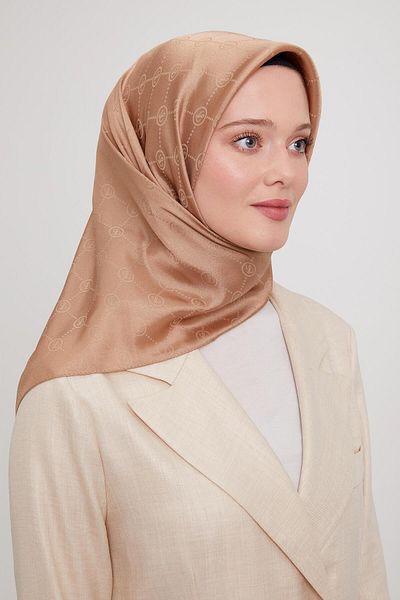 Levidor Monogram Jacquard Sparkling Premium Crystal Scarf