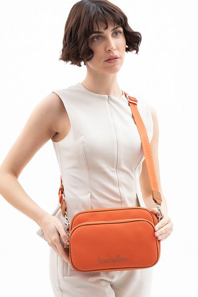 United Colors of Benetton Benetton Women's Crossbody Bag - Orange-Camel Bnt1599