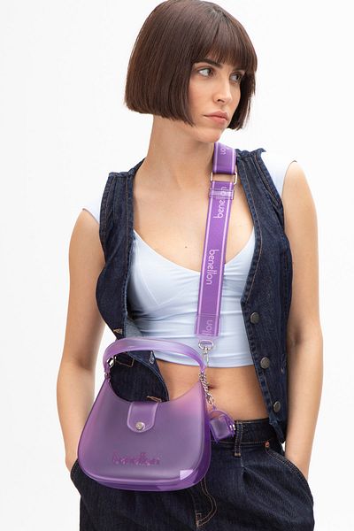 United Colors of Benetton Geantă de umăr Benetton pentru femei - Prune BNT1454