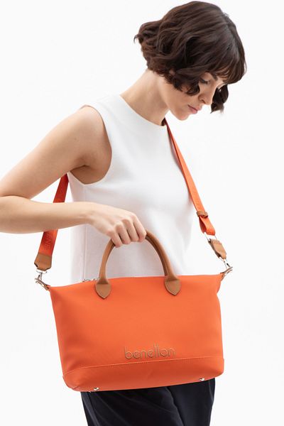 United Colors of Benetton GEANT DE UMĂR BENETTON FEMEI PORTOCALIU-CAMEL-CAMEL BNT1612