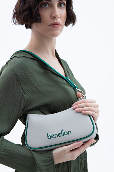 United Colors of Benetton BENETTON ΓΥΝΑΙΚΕΙΑ ΤΣΑΝΤΑ CROSSBODY ΠΕΤΡΑ-ΣΜΑΡΑΓΔΙ ...
